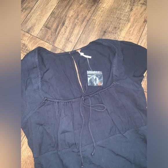 NWOT Free People Natalya Maxi Dress Black M $150 boho 90s spring boho 90s casual - Picture 6 of 8